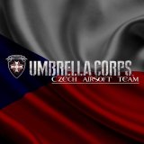 velké logo klubu Umbrella Corps. CZ