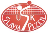velké logo klubu USK SLAVIA Plzeň - přípravka