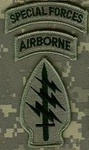 velké logo klubu U.S. Special forces airborne