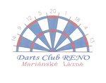 velké logo klubu Darts Club RENO Mariánské Lázně
