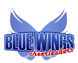 velké logo klubu Blue Wings Cheerleaders