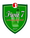 velké logo klubu IRON7 Extreme Golf Club