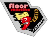 velké logo klubu Floor maniac Mělník